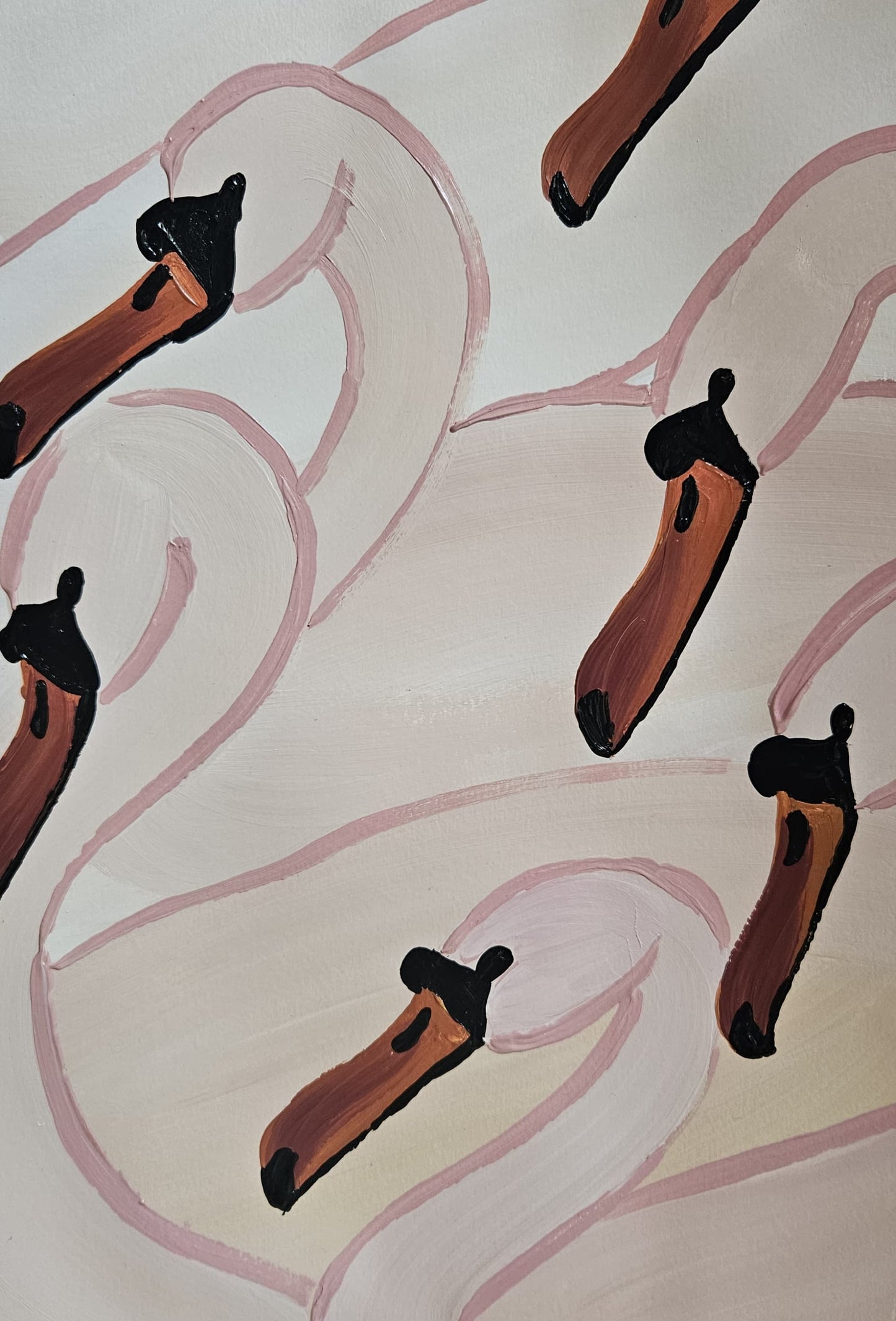 swans close up II