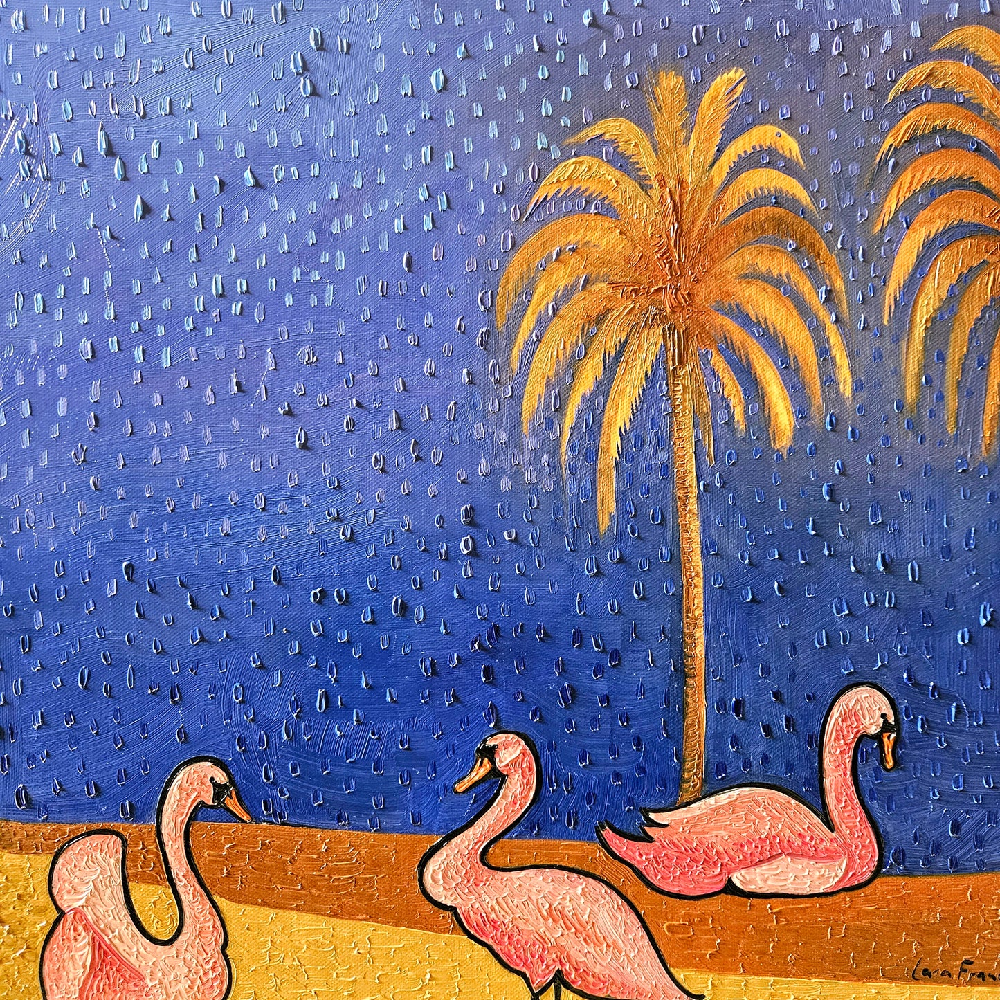 Swans in the Blue