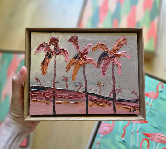 mauve palms