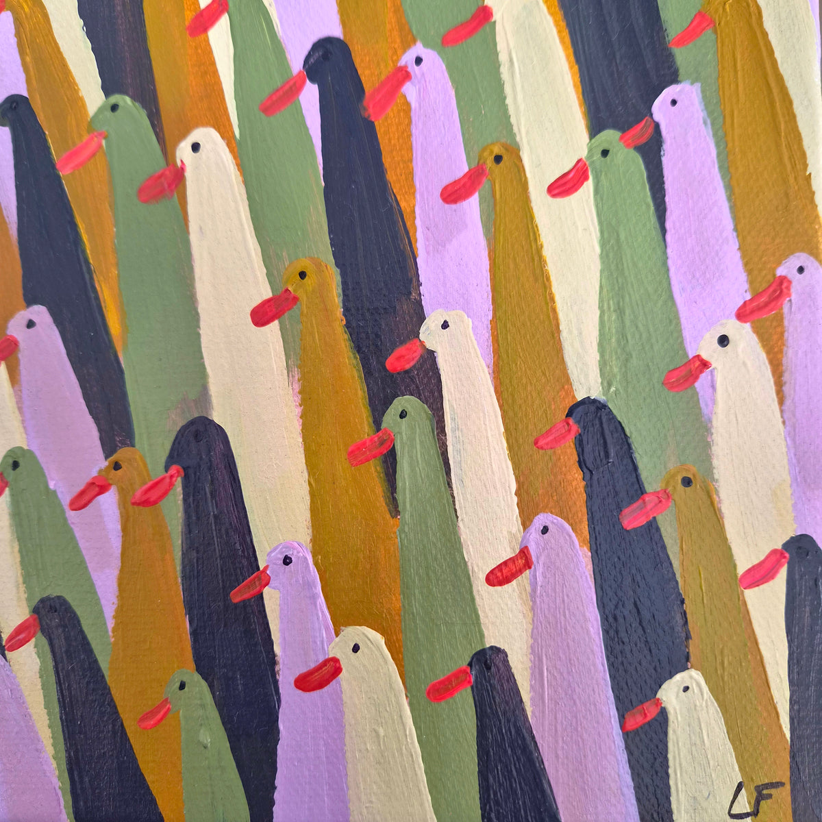 mini multi-coloured runner ducks II