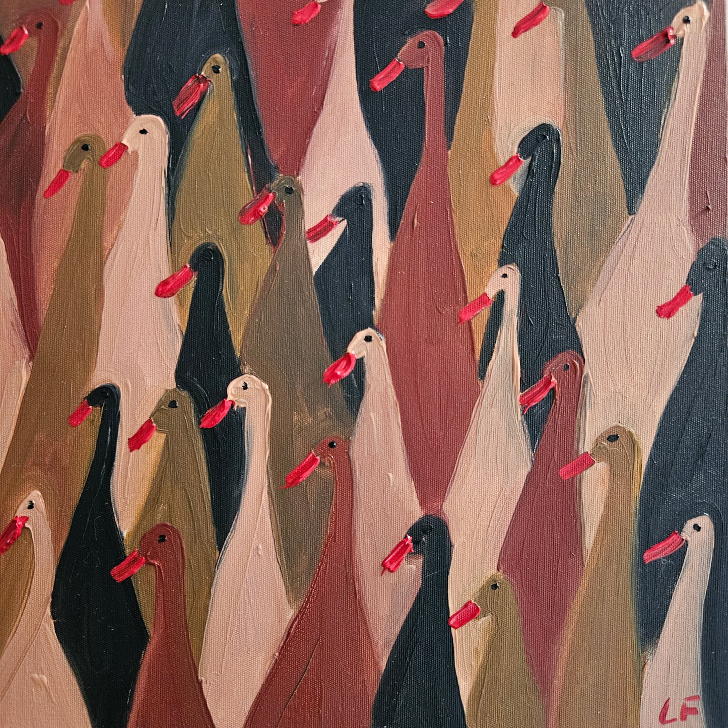 red beak runner duck II