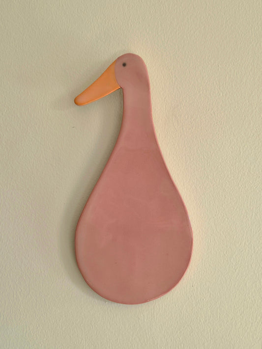 dirty pink runner duck