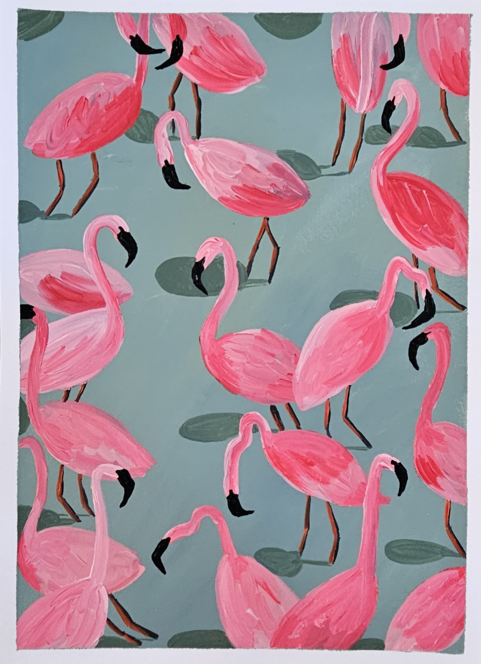 flocking flamingos II