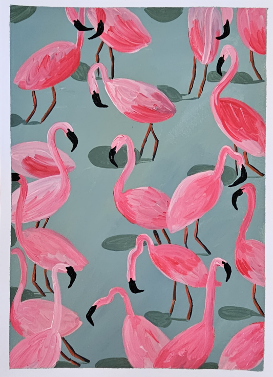 flocking flamingos II