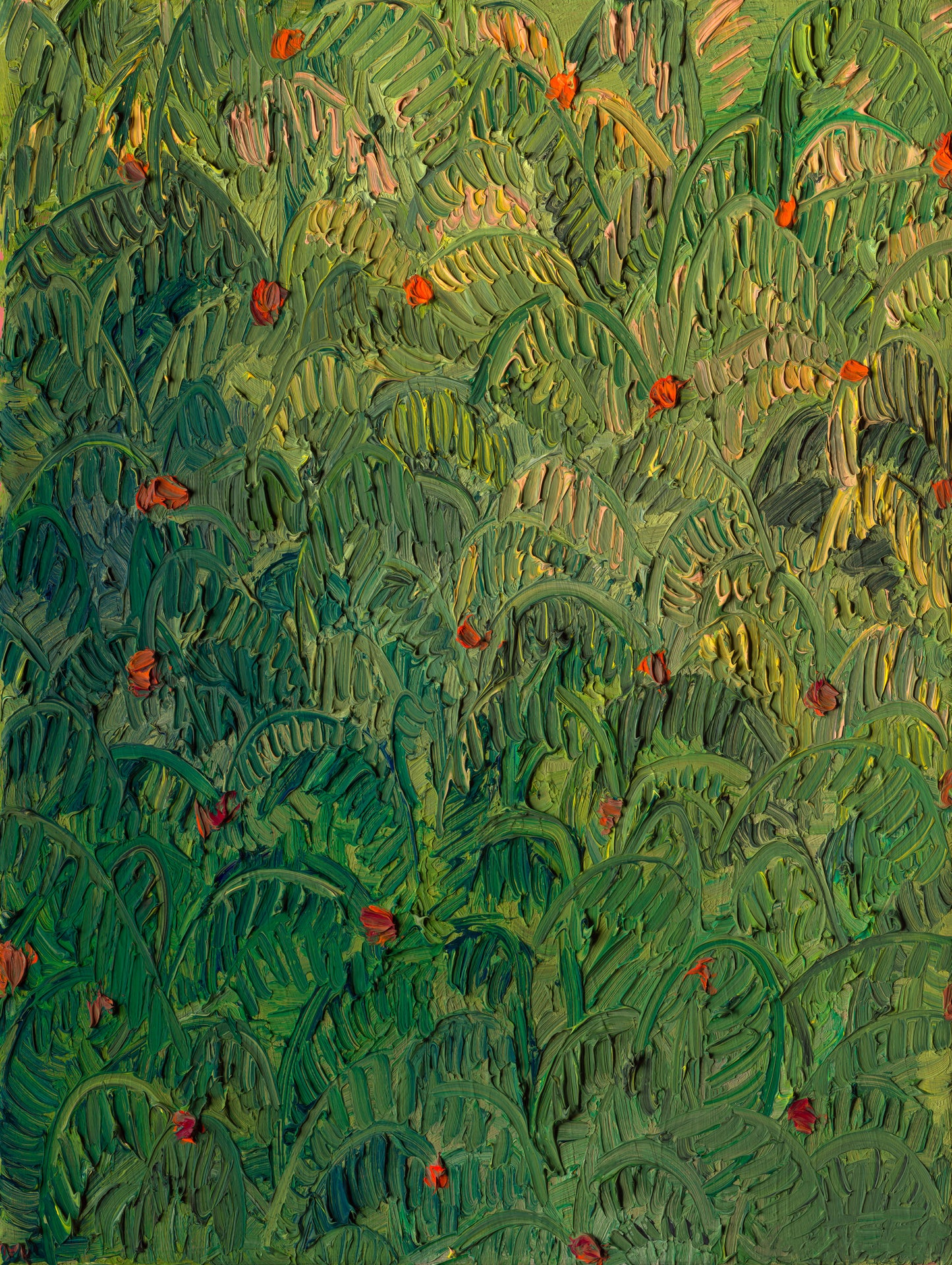 between fronds (dark)