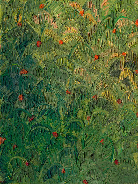 between fronds (dark)