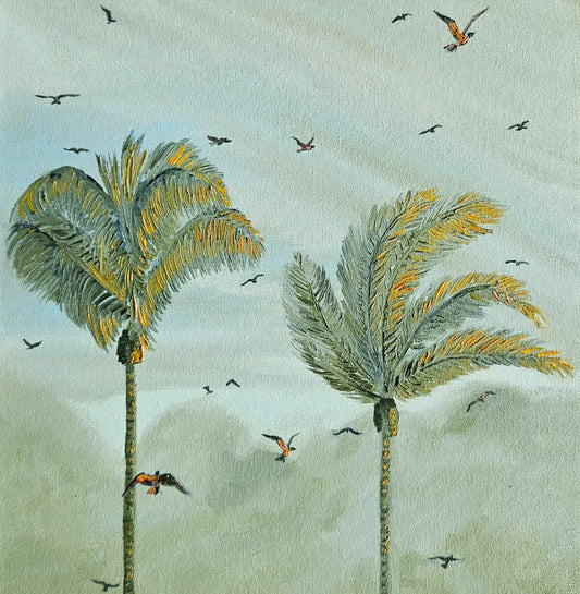 gulls and palms