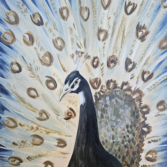 portrait of a peacock