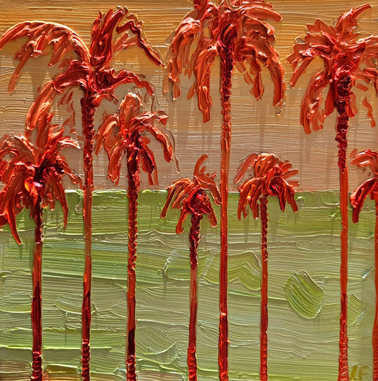 chunky coral palms