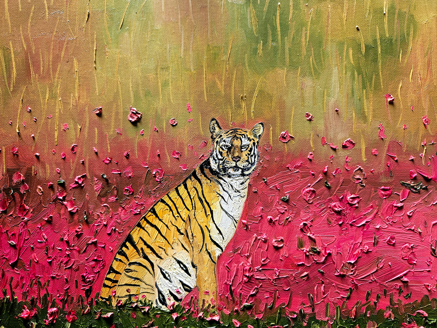 Tigress in Magenta Meadow