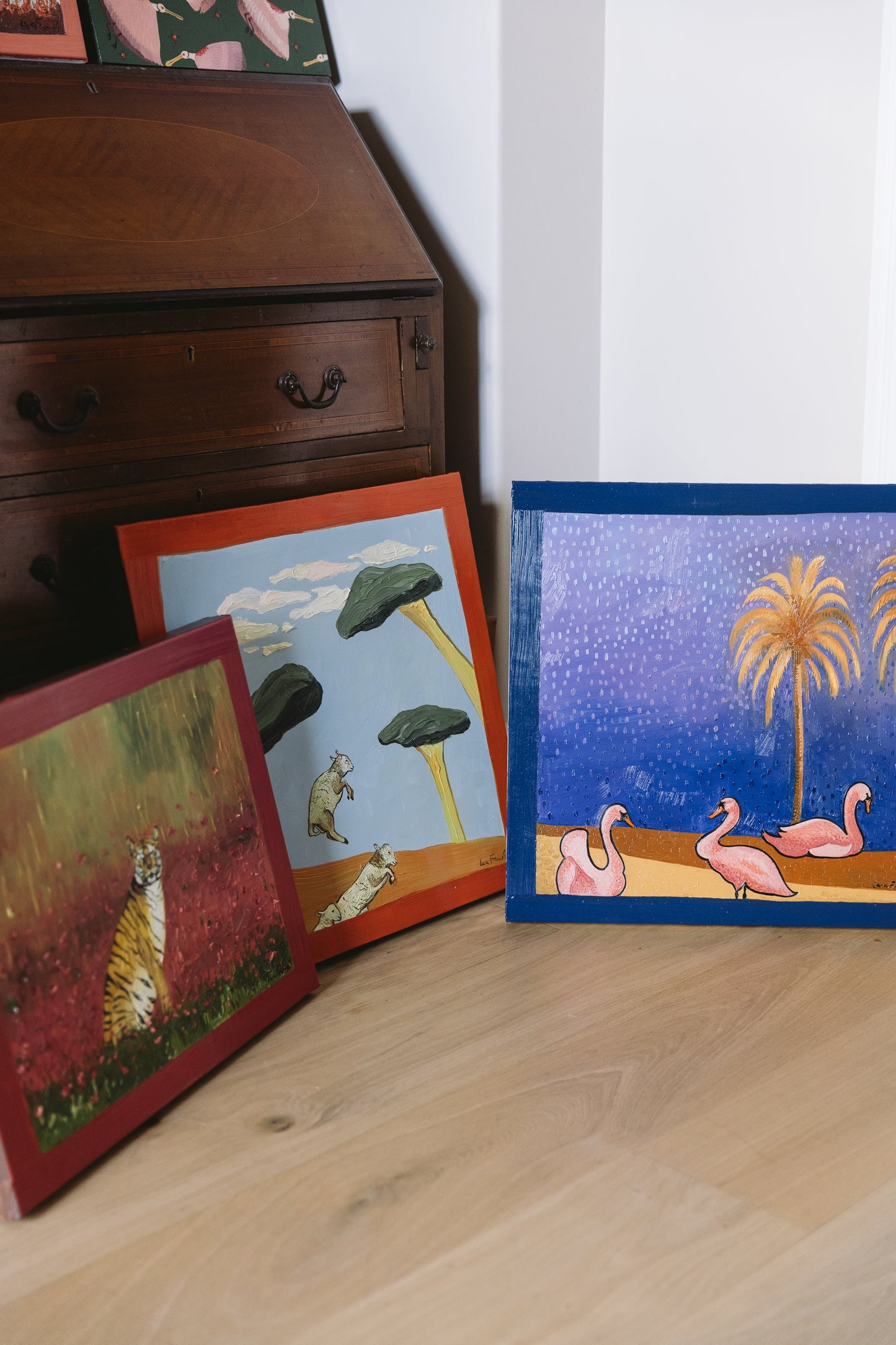 Swans in the Blue
