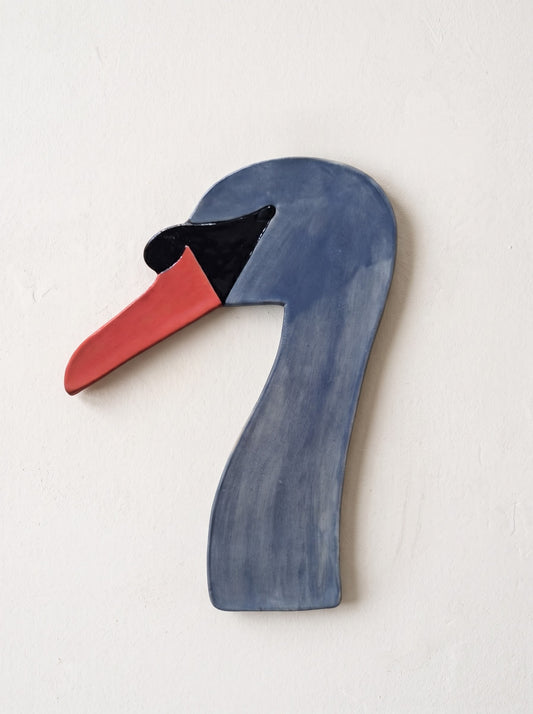 grey-blue swan