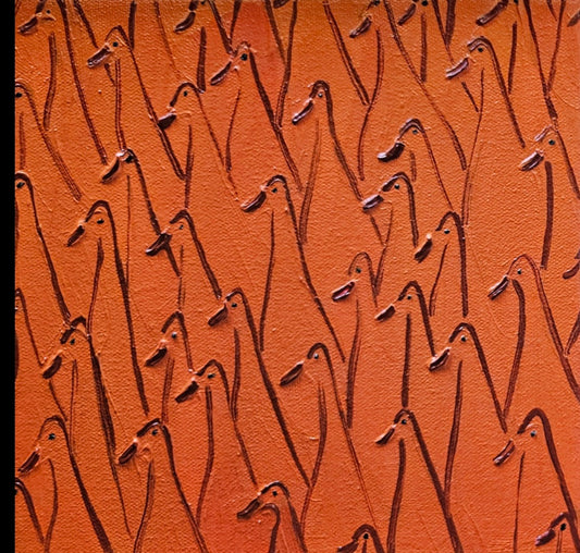 orange runner ducks