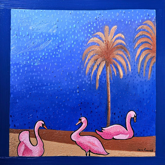 Swans in the Blue