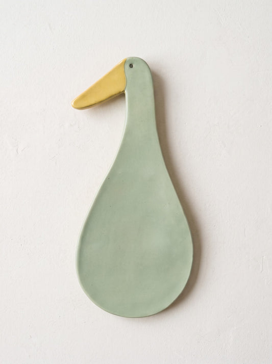 pastel sage green runner duck